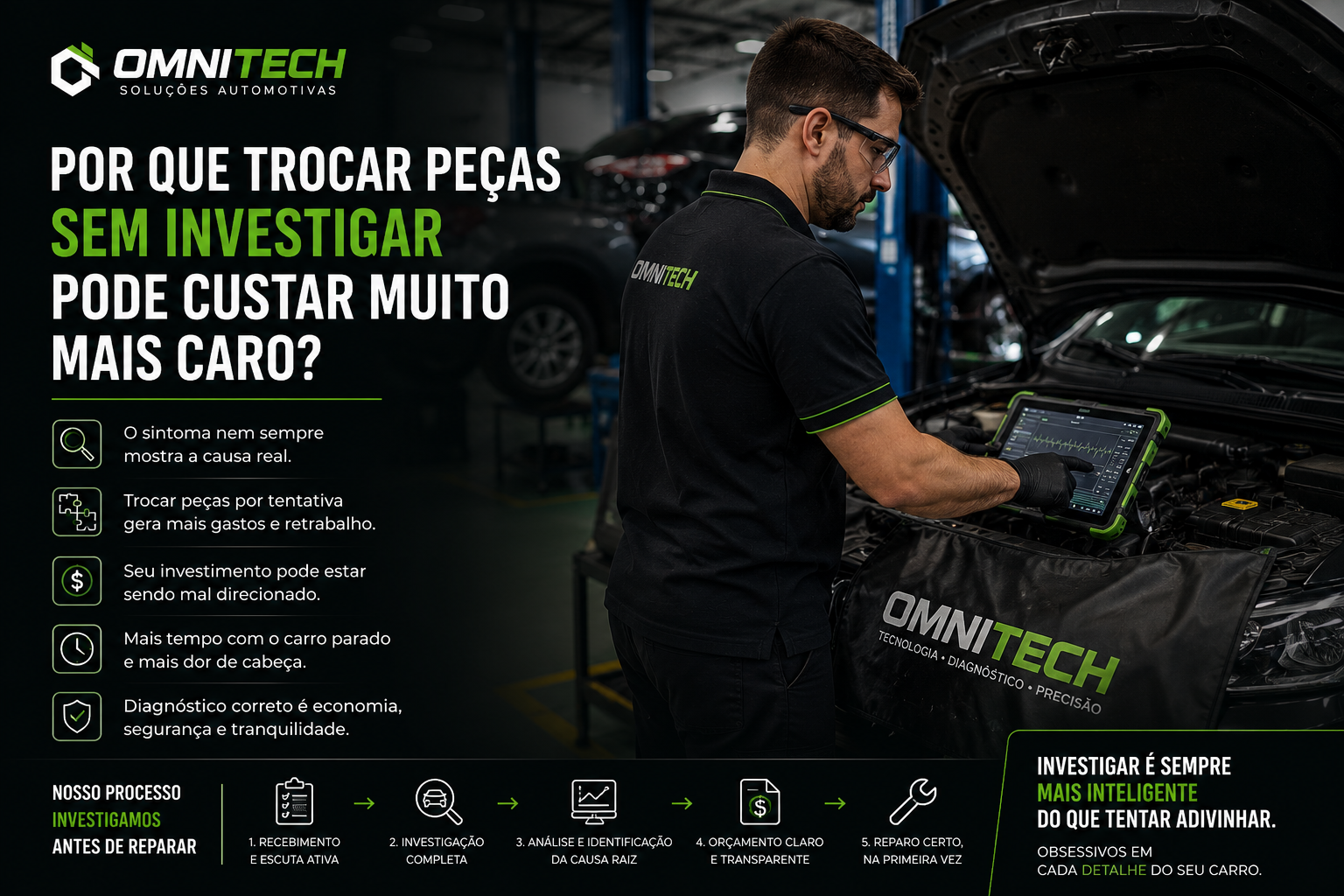 Por que trocar peças sem investigar pode custar muito mais caro?